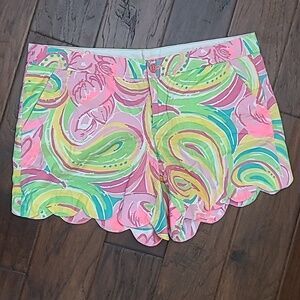 Lilly Pulitzer Bright & Colorful "All Nighter" The Buttercup Short size 12